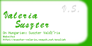 valeria suszter business card